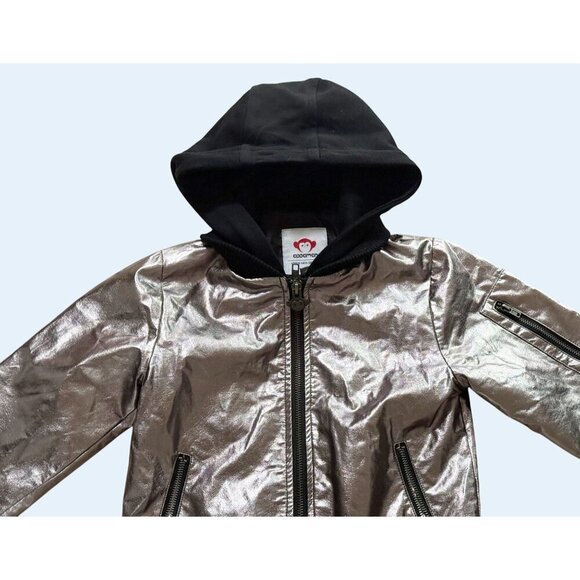 APPAMAN Lower East Side Kids Youth Metallic Hoodie Jacket Sz 7 - Picture 3 of 6